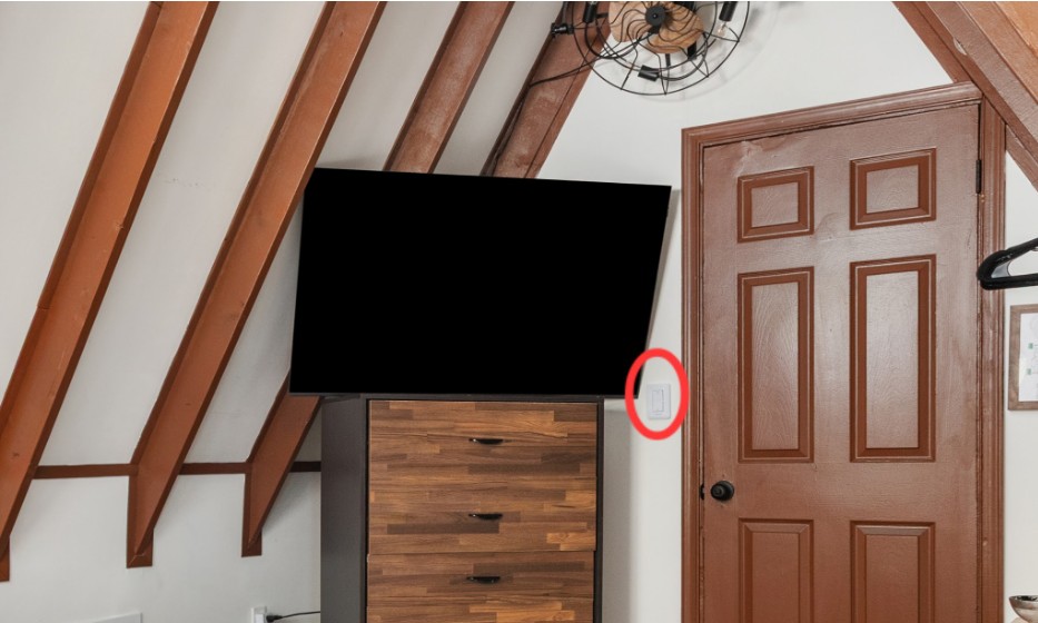Loft light switch location
