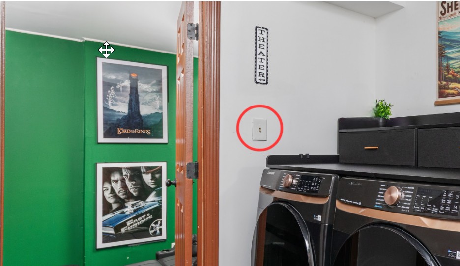 Theatre light switch location